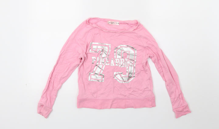 Pineapple Girls Pink Pullover Sweatshirt Size 9-10 Years - 79 Pineapple