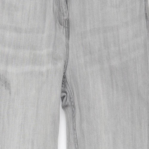 NEXT Womens Grey  Denim Straight Jeans Size 10 L27 in