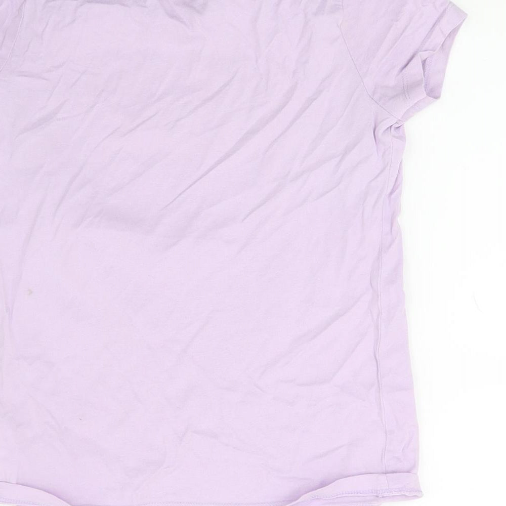 F&F Girls Purple   Basic T-Shirt Size 9-10 Years  - Amour