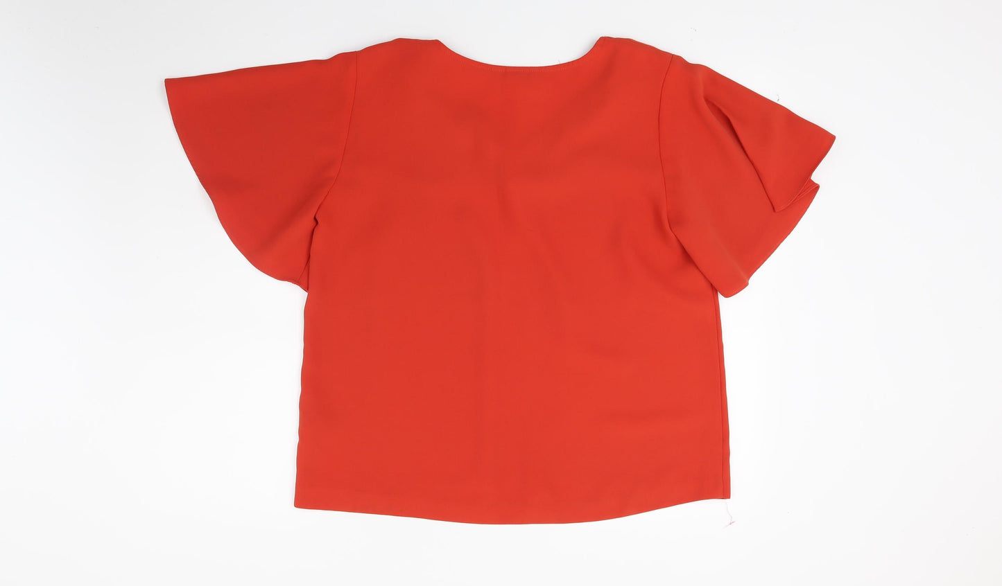 H&M Womens Red   Basic Blouse Size 12