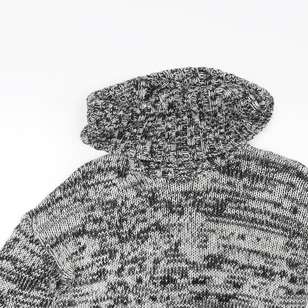 Topshop Womens Grey  Knit Pullover Jumper Size 10