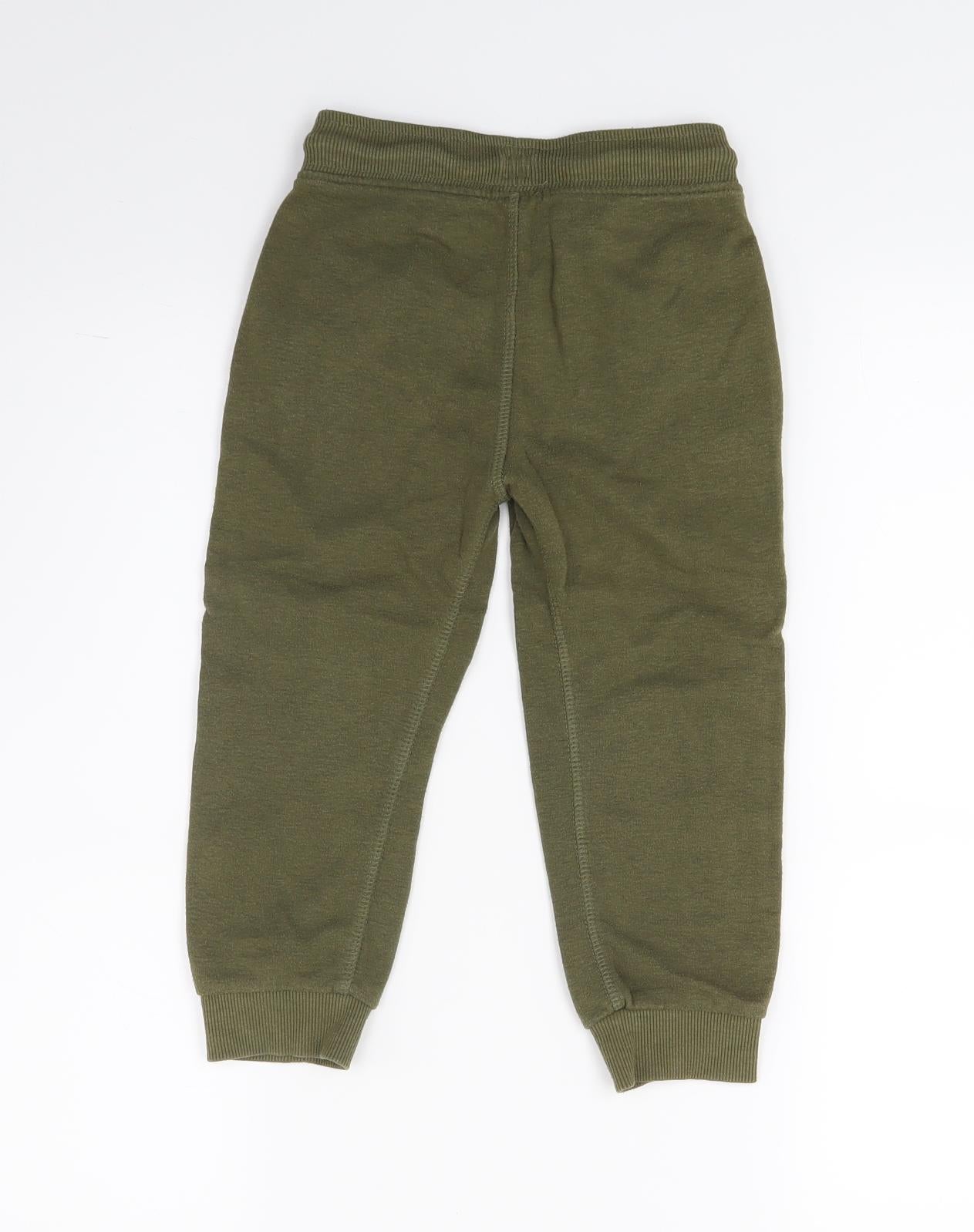 Nutmeg Boys Green   Jogger Trousers Size 3-4 Years