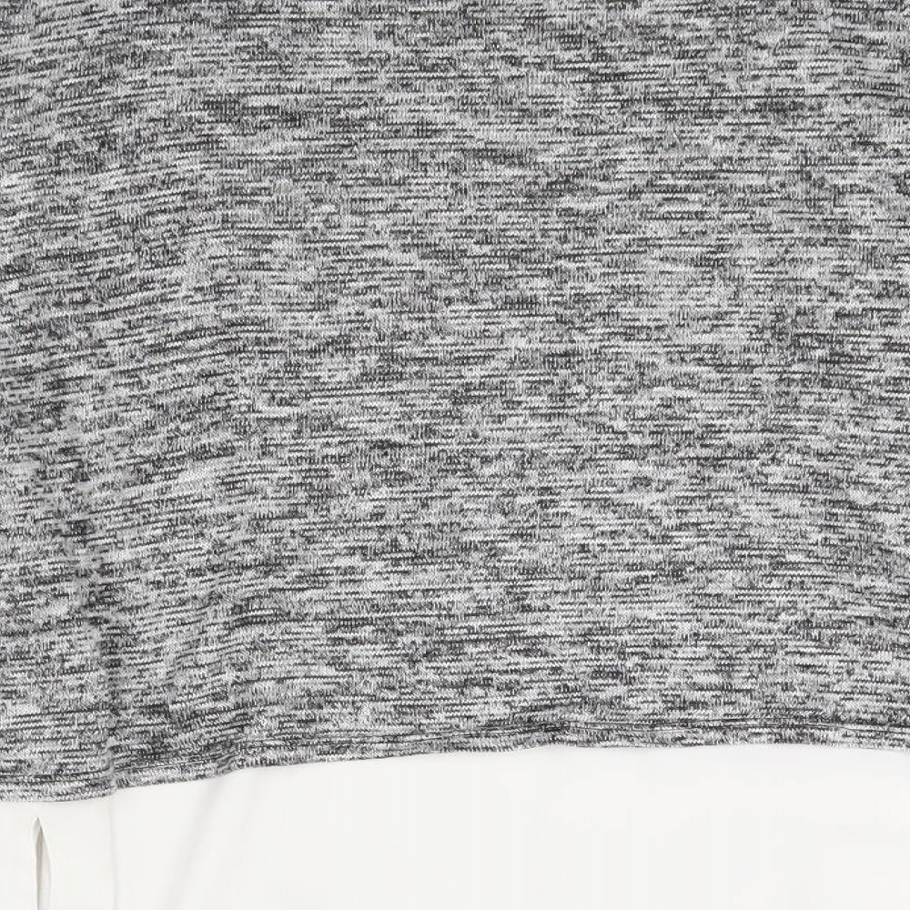 Oasis Womens Grey  Knit Pullover Jumper Size S