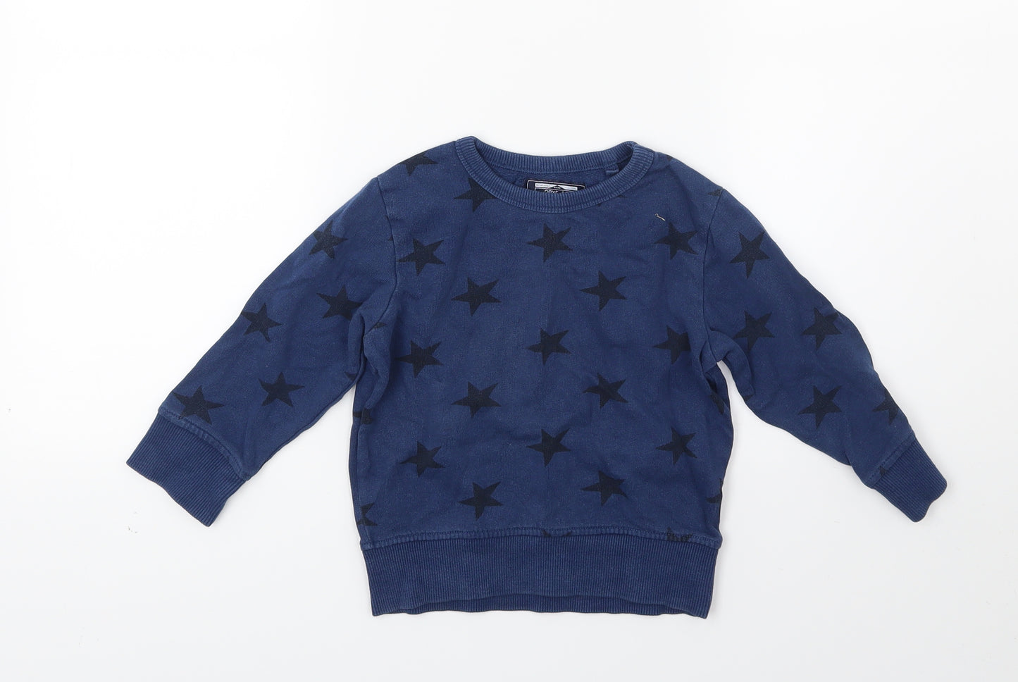 NEXT Boys Blue   Pullover Sweatshirt Size 2 Years  - Star print