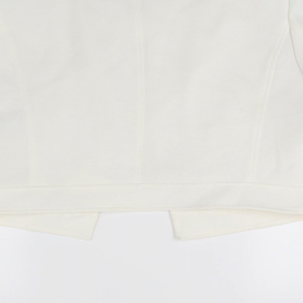 New Look Womens White   Jacket Coat Size 16