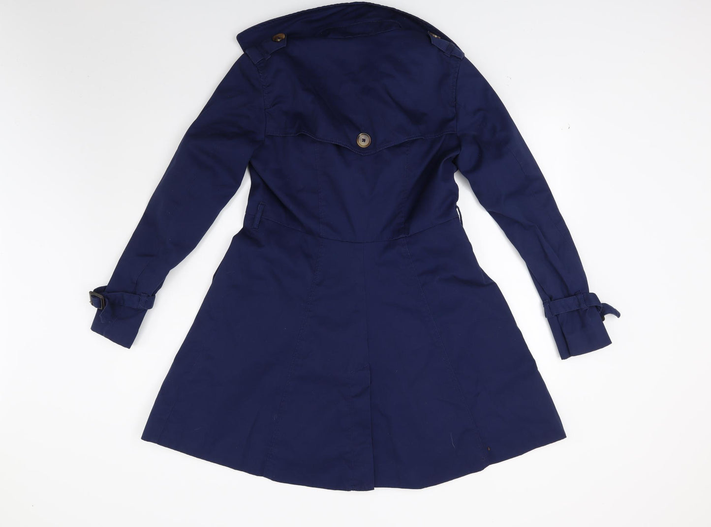H&M Womens Blue   Overcoat Coat Size 8