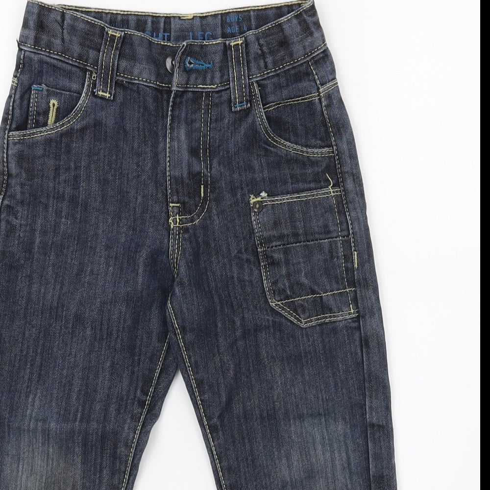 Matalan Boys Blue  Denim Straight Jeans Size 4 Years