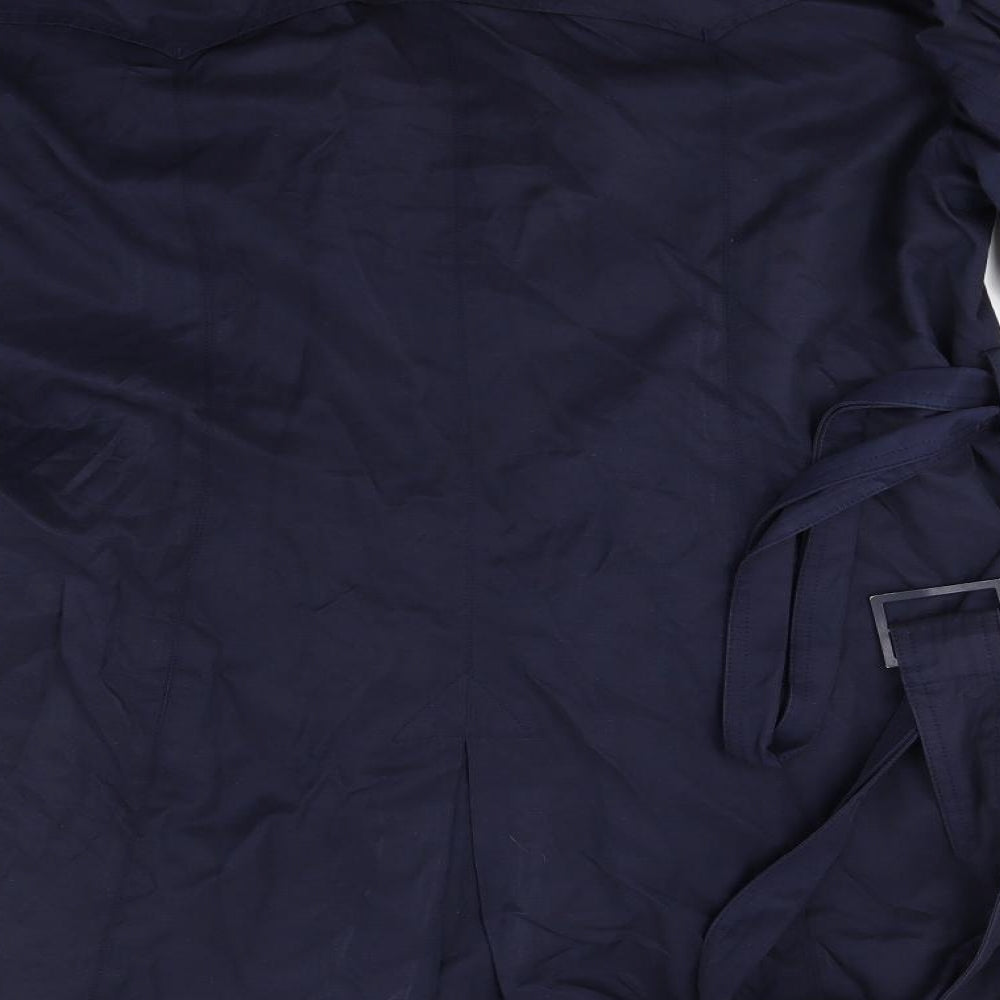 Punt Roma Womens Blue   Overcoat Coat Size 14