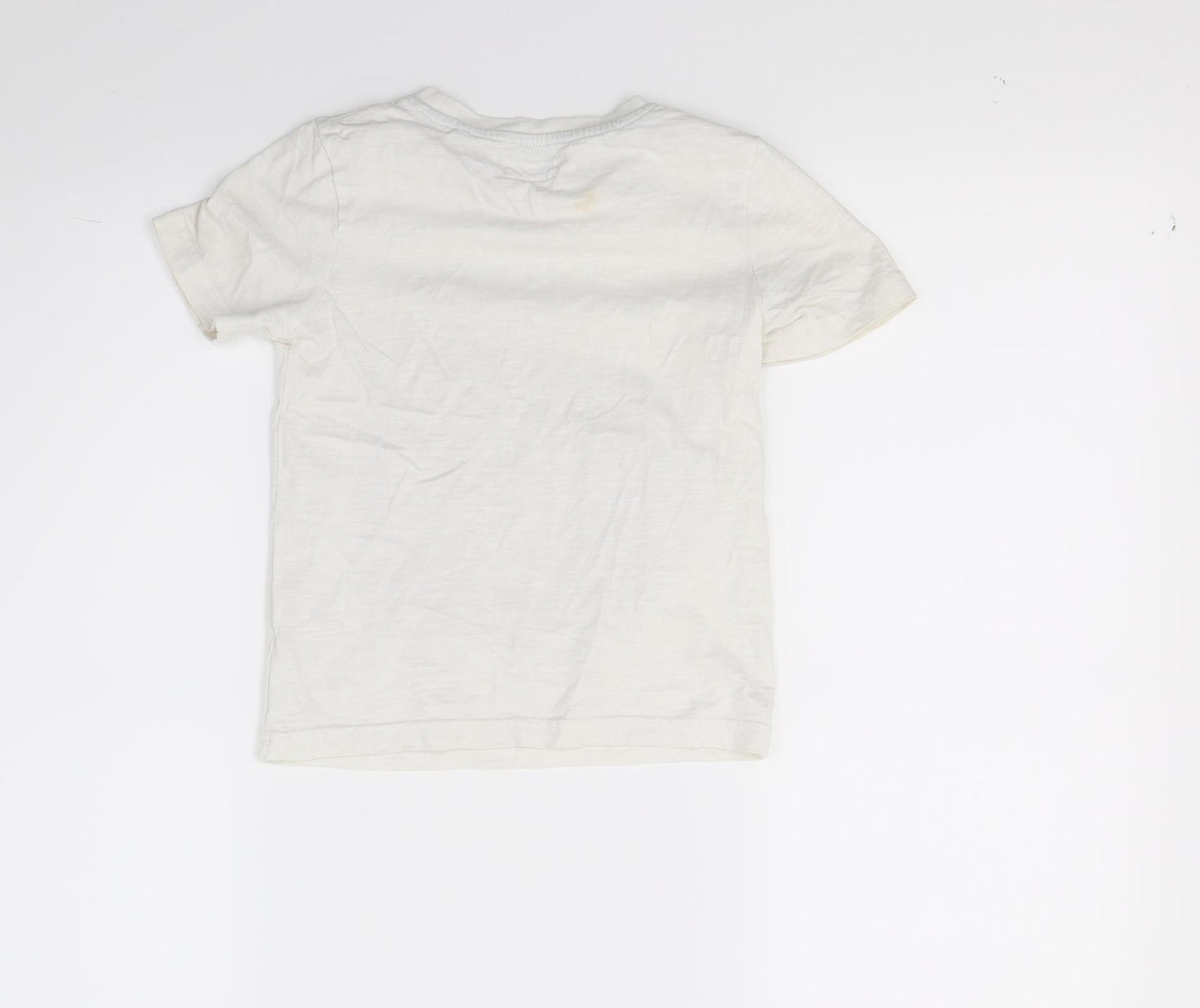 TU Boys White   Basic T-Shirt Size 3-4 Years  - Wild Crew
