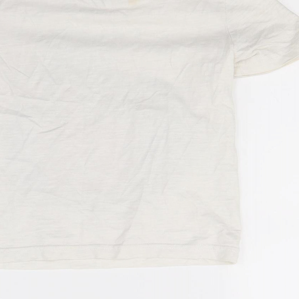 TU Boys White   Basic T-Shirt Size 3-4 Years  - Wild Crew