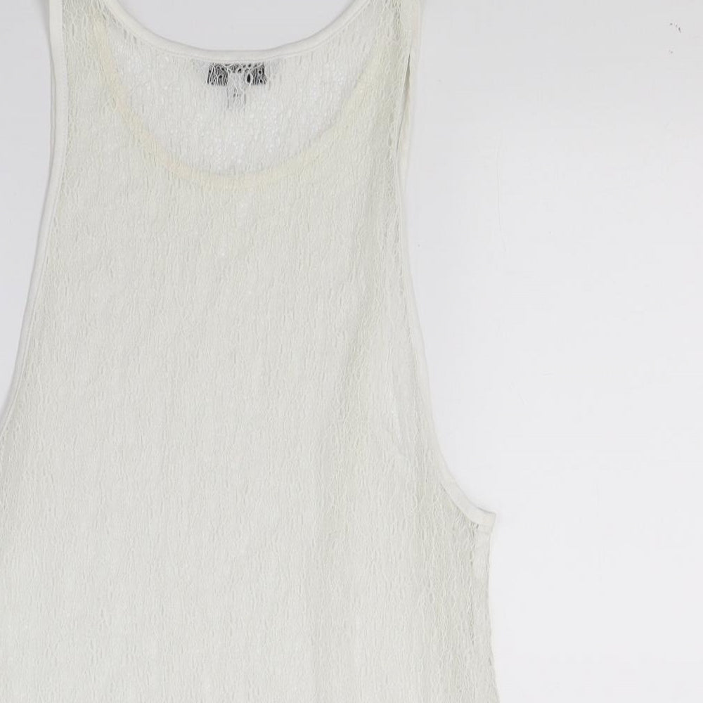 NEXT Womens White   Basic Tank Size 10