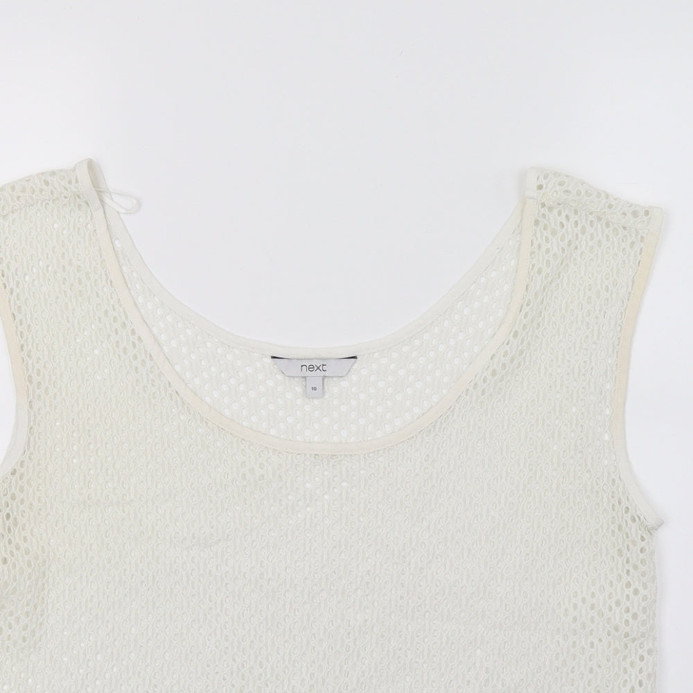 NEXT Womens White   Basic Tank Size 10