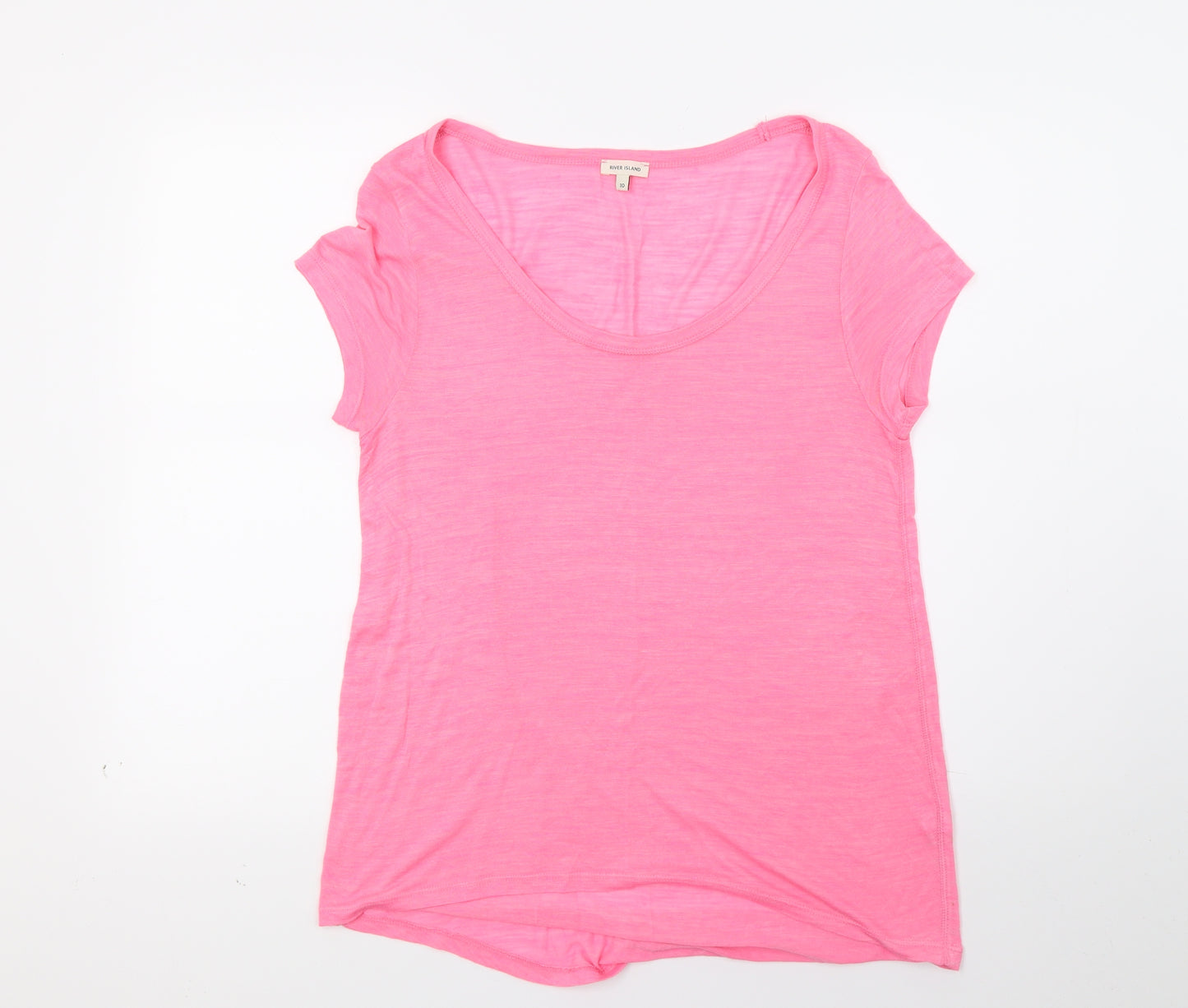 River Island Womens Pink   Basic T-Shirt Size 10
