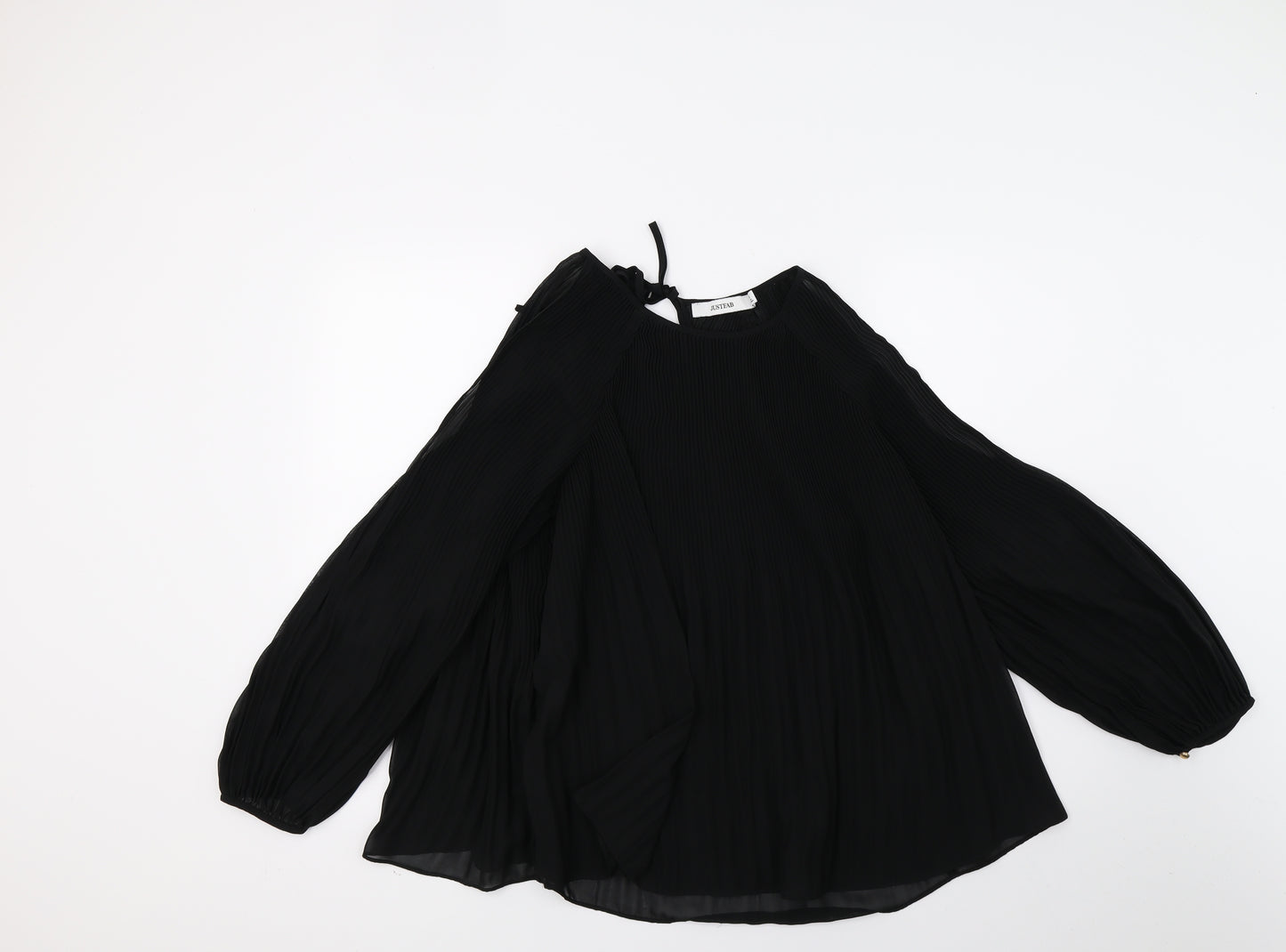 JustFab Womens Black   Tunic Blouse Size M