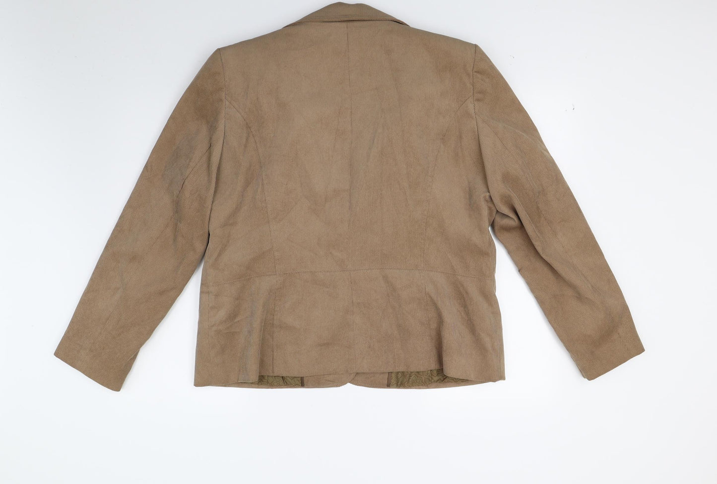 Klass Womens Brown  Corduroy Jacket Coat Size 18