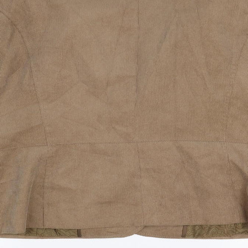 Klass Womens Brown  Corduroy Jacket Coat Size 18
