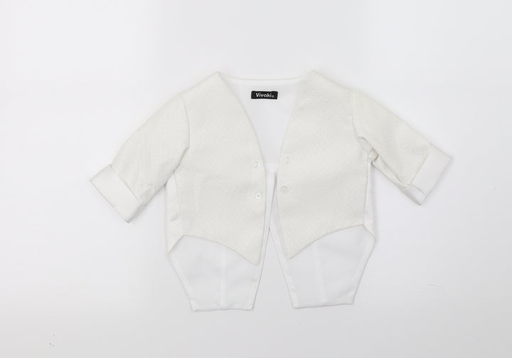 VivaKi Boys White Jacket Size 3-6 Months