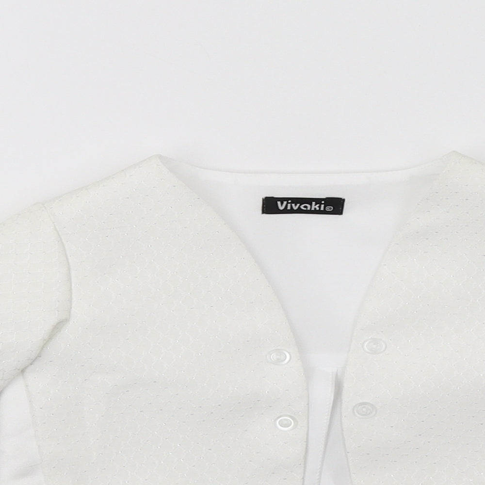 VivaKi Boys White   Jacket  Size 3-6 Months