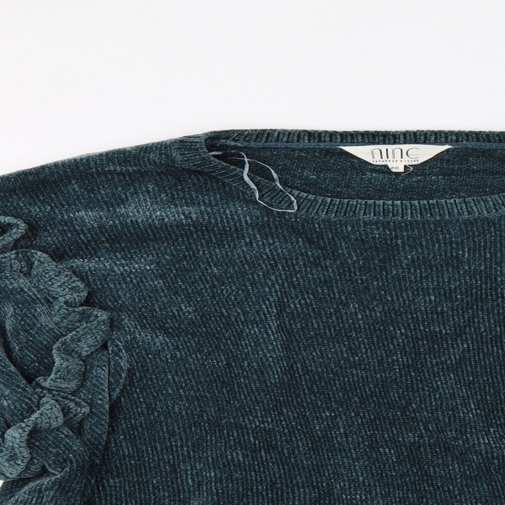 Savannah Miller Womens Green   Pullover Jumper Size 20