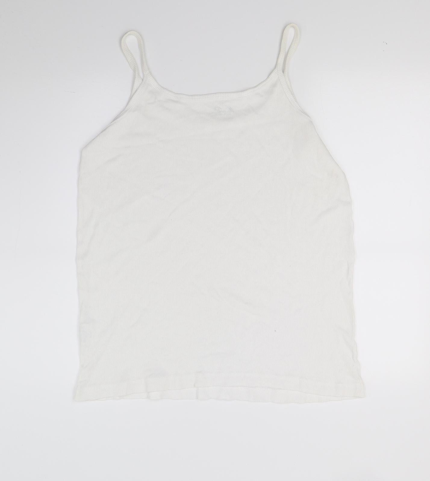 Union blues Womens White   Camisole Tank Size 22