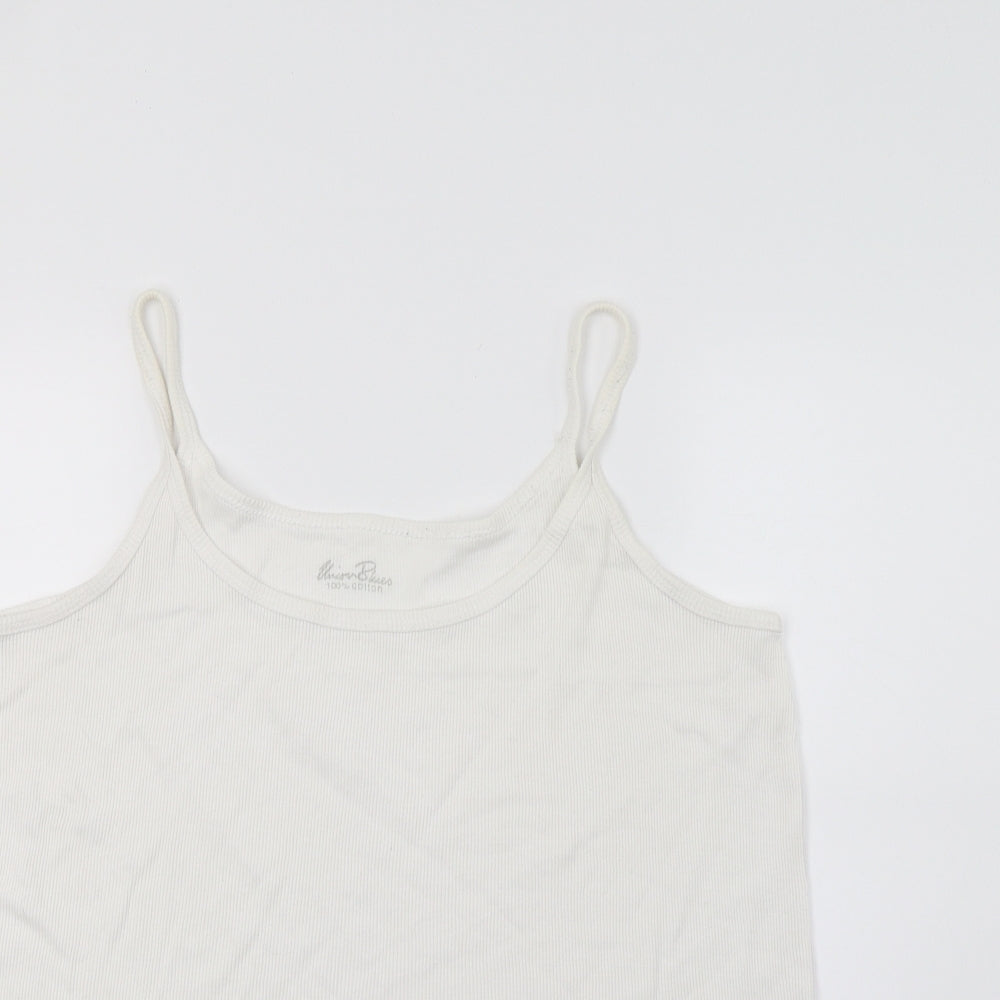 Union blues Womens White   Camisole Tank Size 22