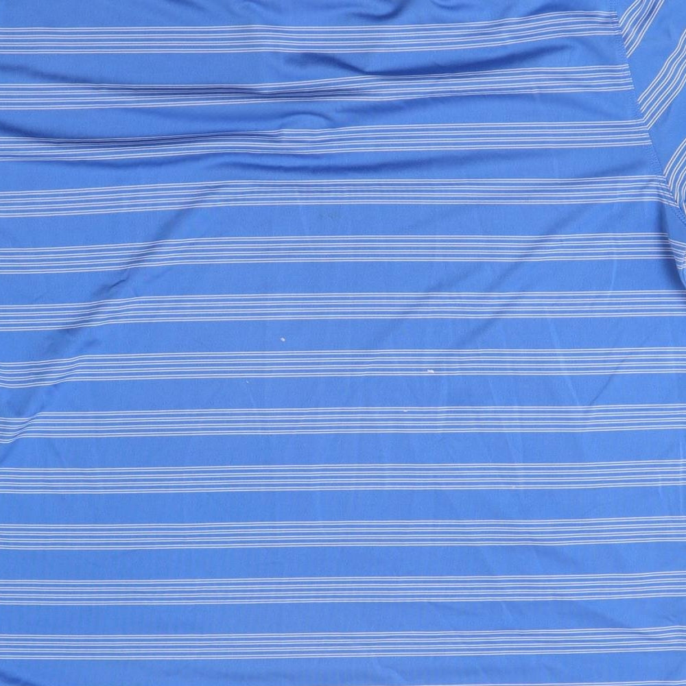 Nike Mens Blue Striped   Polo Size L