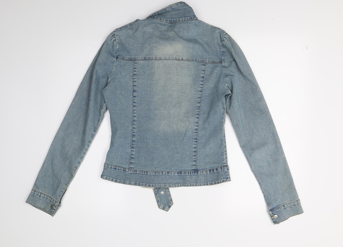 Quiz Womens Blue  Denim Jacket Coat Size 10
