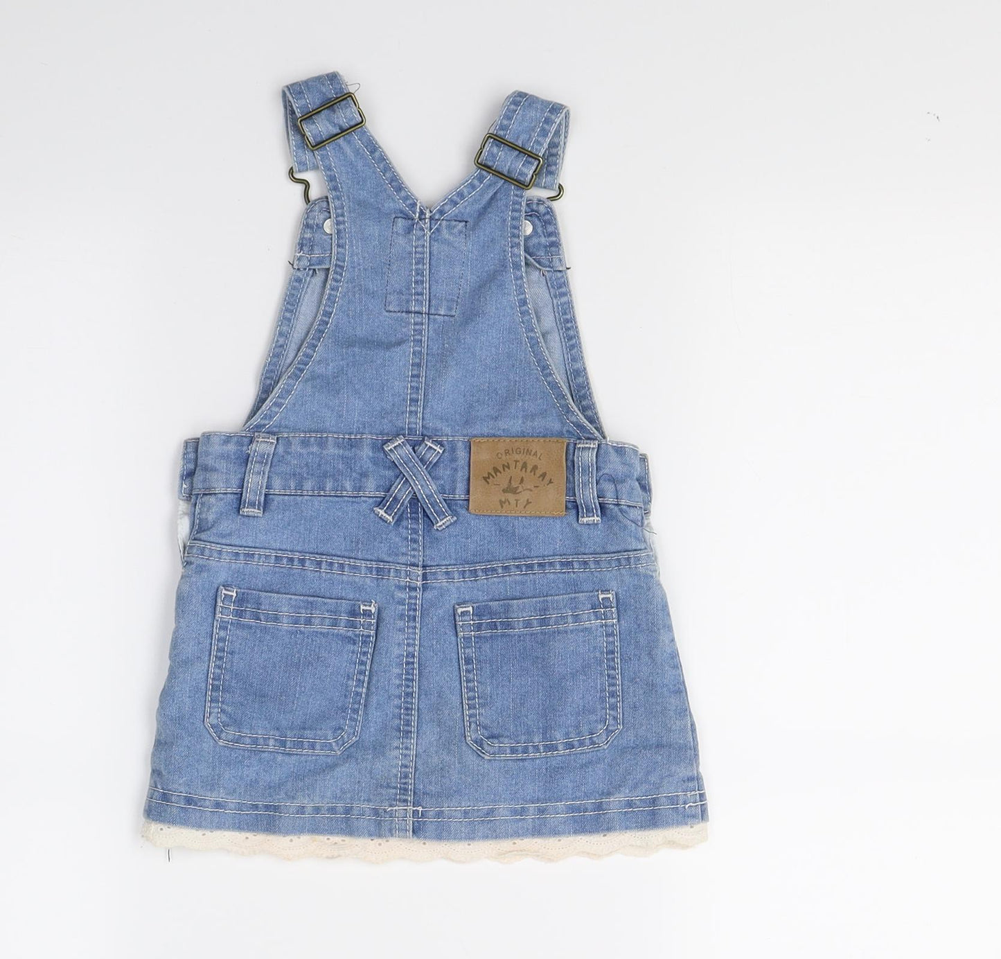 MANTARAY PRODUCTS Girls Blue  Denim A-Line  Size 12-18 Months