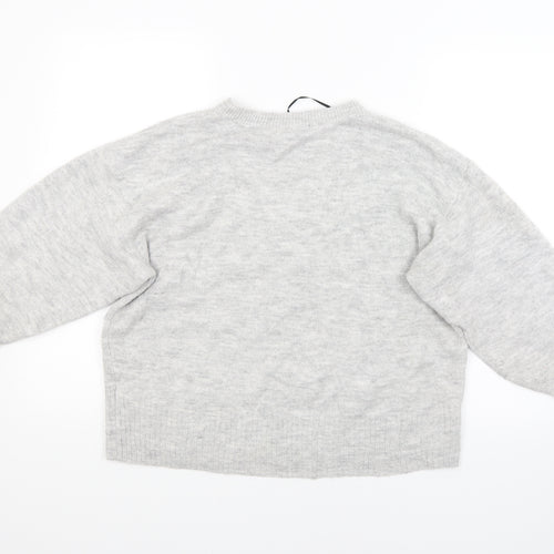 H&M Womens Grey   Pullover Jumper Size M