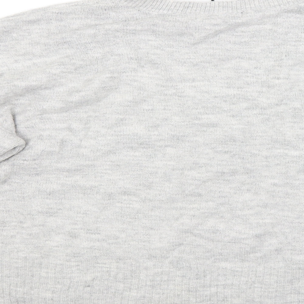H&M Womens Grey   Pullover Jumper Size M