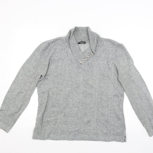 Touch Mens Grey   Pullover Jumper Size M