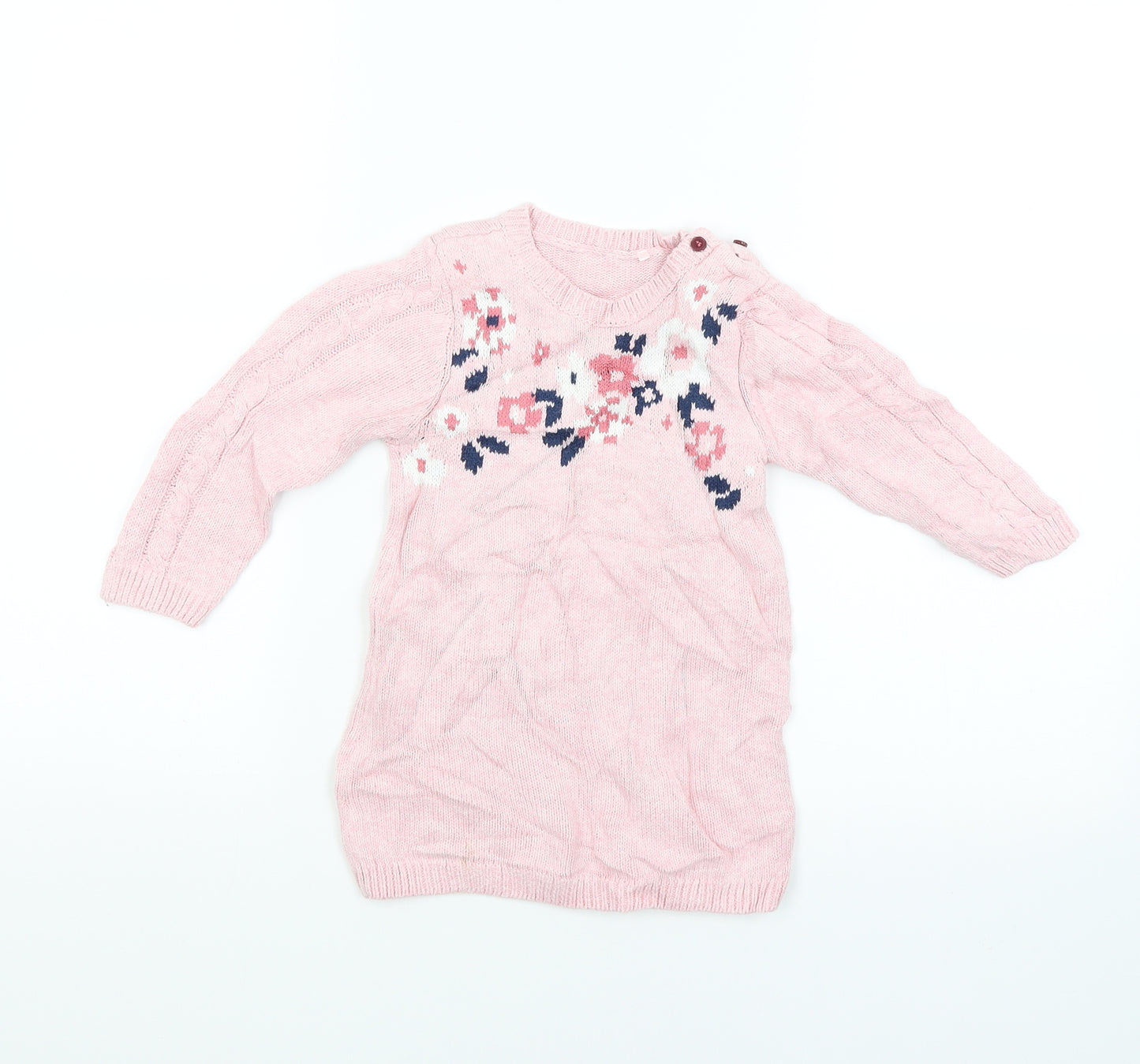 TU Girls Pink   Pullover Jumper Size 12-18 Months