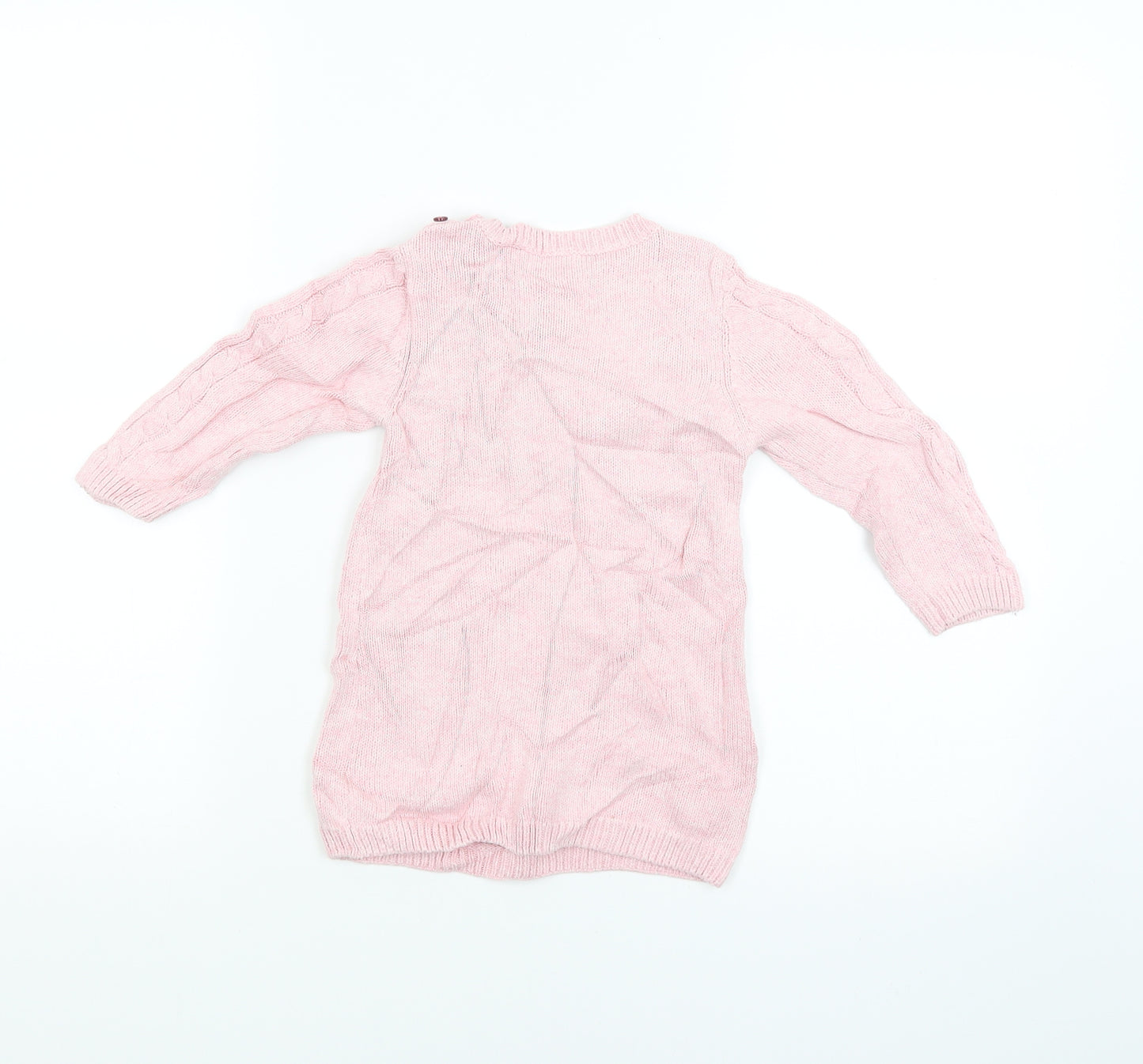 TU Girls Pink   Pullover Jumper Size 12-18 Months