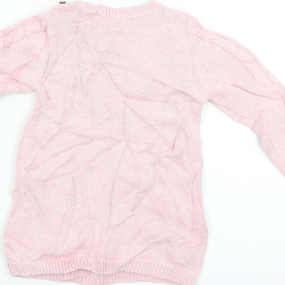 TU Girls Pink   Pullover Jumper Size 12-18 Months