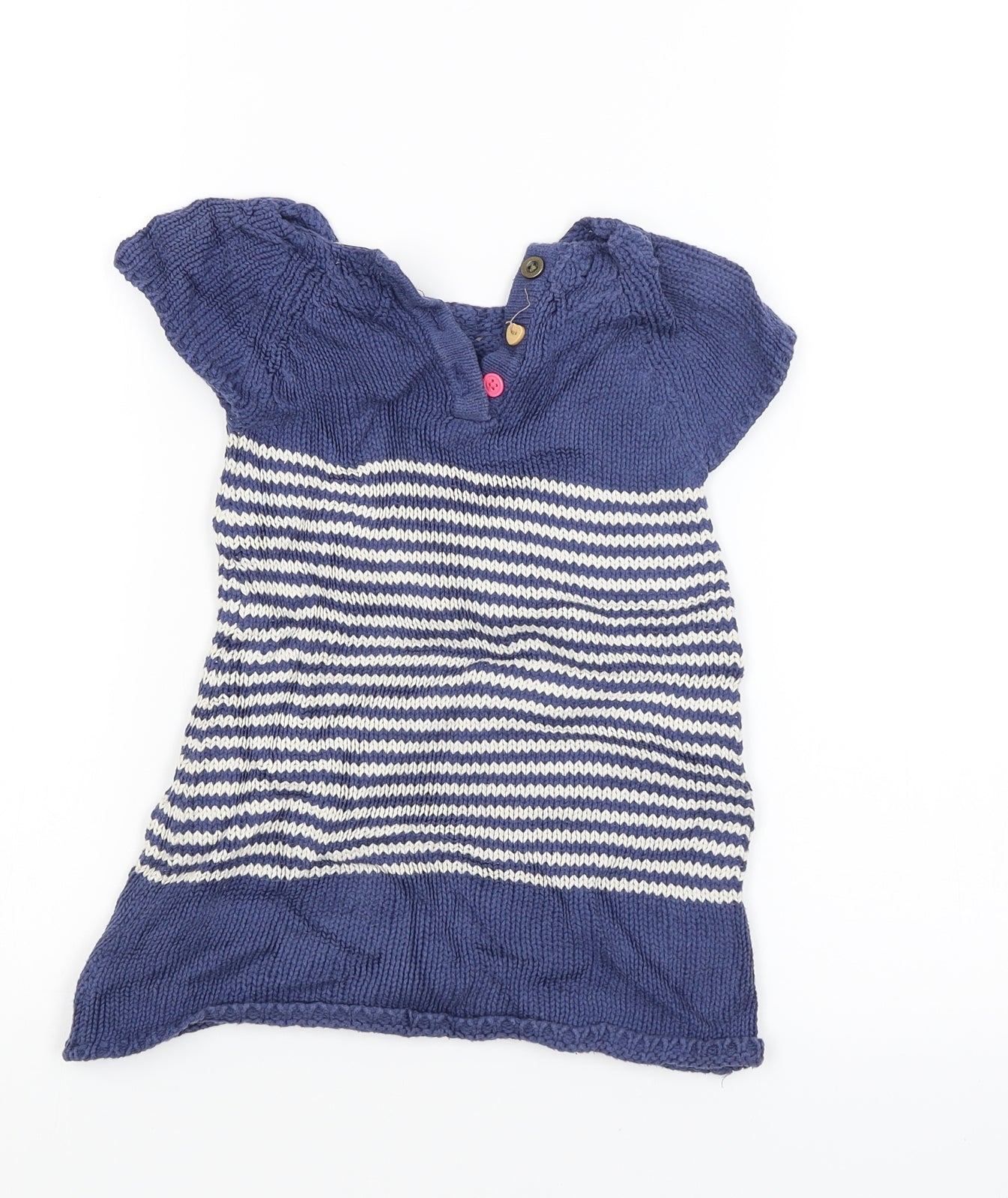 NEXT Boys Blue Striped  Pullover Jumper Size 2-3 Years