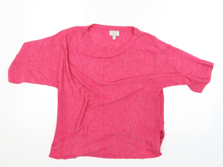 Monsoon Womens Pink Pullover Jumper Size S