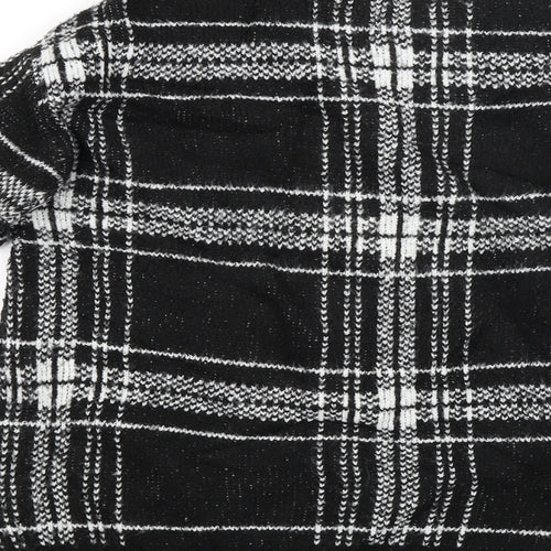 M&S Womens Black Check  Pullover Jumper Size S
