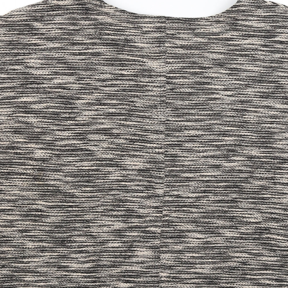 M&S Womens Gold Striped  Pullover Jumper Size 14