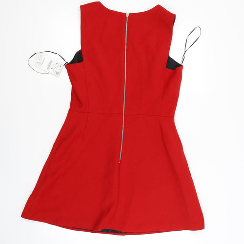 Zara Basic Womens Red   Skater Dress  Size L