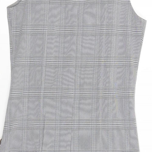 voyelles Womens Grey Check  A-Line  Size S