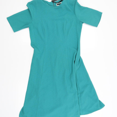 Betty Jackson Womens Green   Skater Dress  Size 8