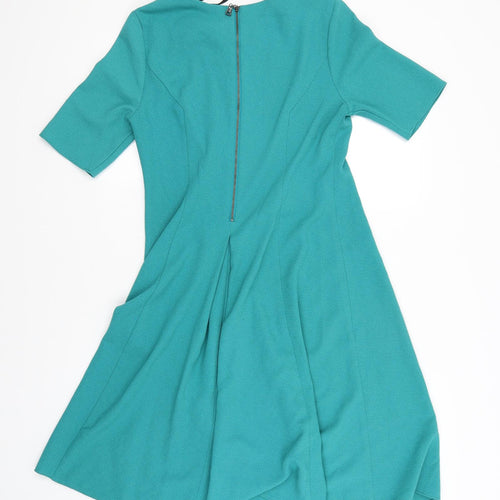 Betty Jackson Womens Green   Skater Dress  Size 8