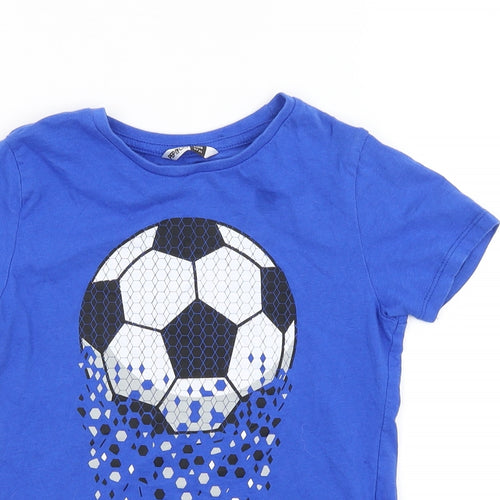 pep & co Boys Blue   Basic T-Shirt Size 6-7 Years