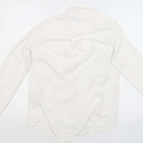New Look Womens White   Basic Button-Up Size 8