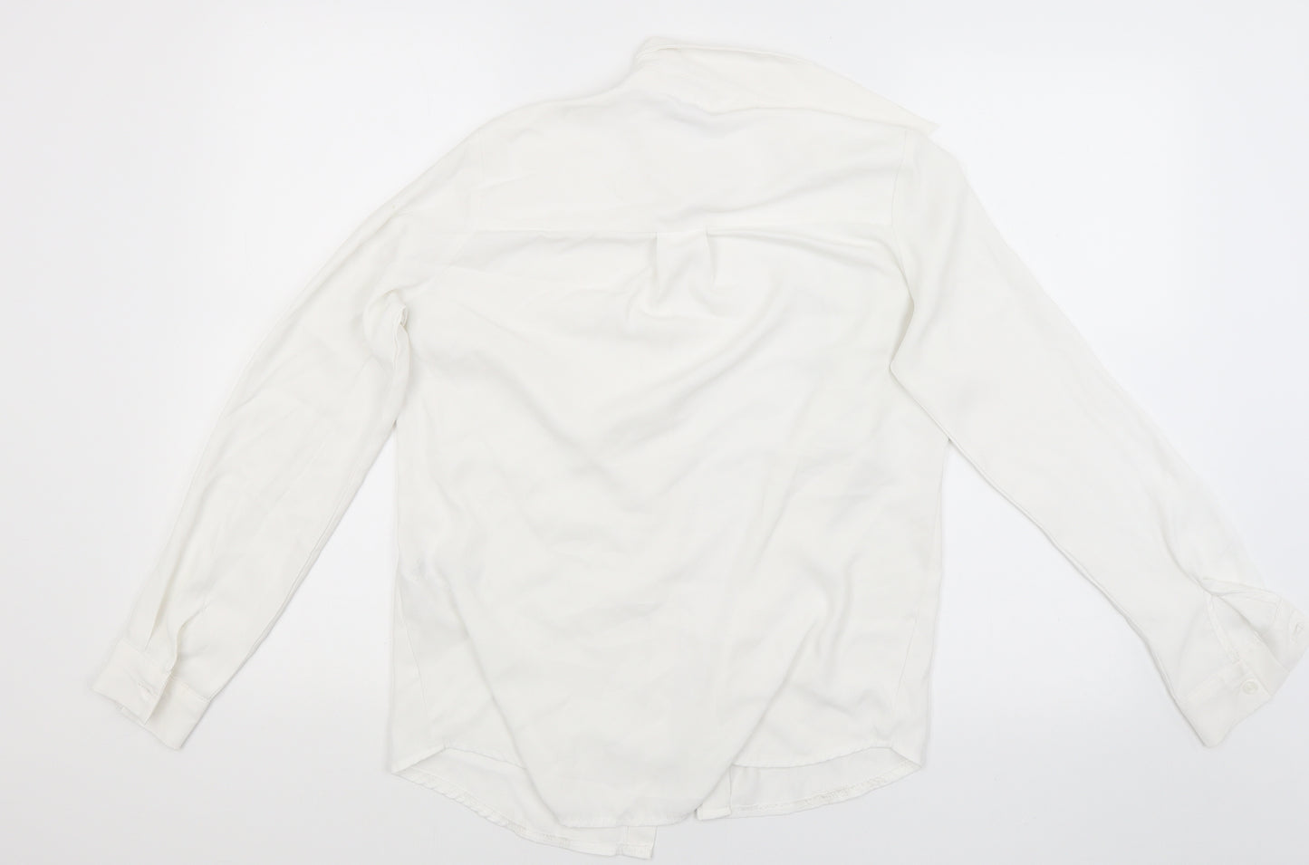 New Look Womens White   Basic Button-Up Size 8