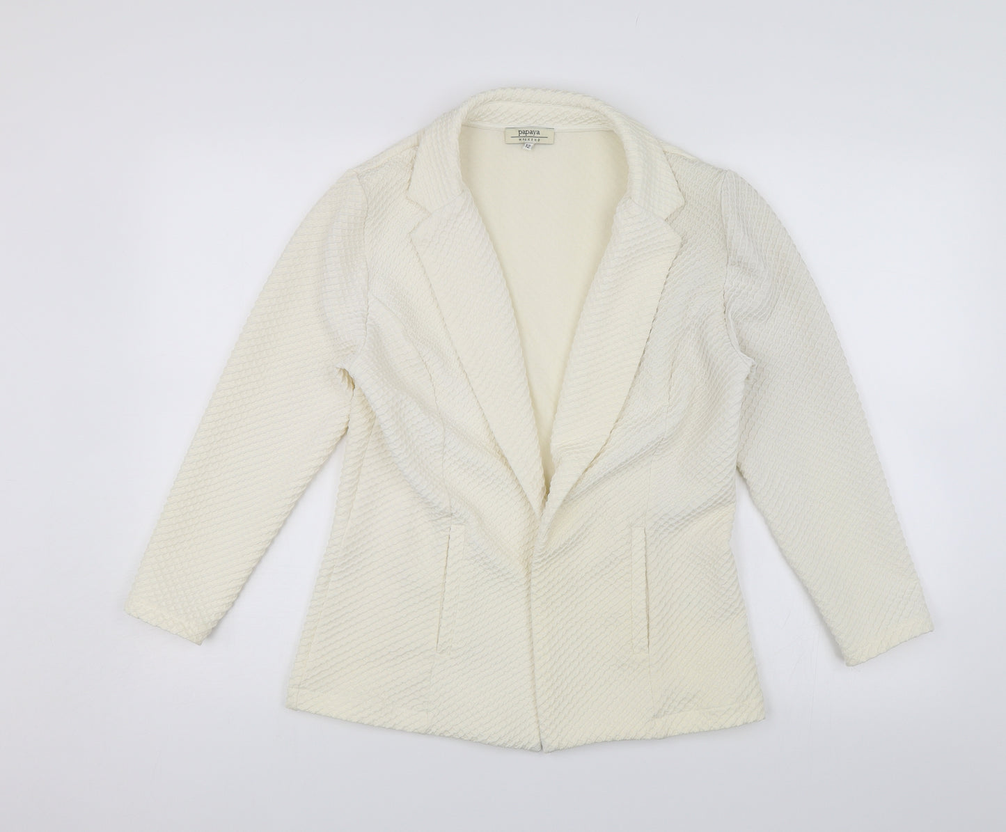 Papaya Womens White   Jacket  Size 12