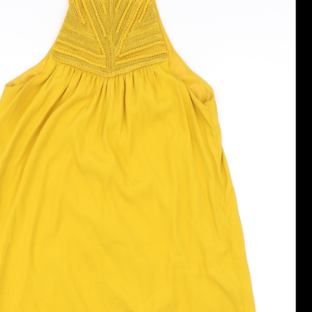 H&M Womens Yellow   Shift  Size 8