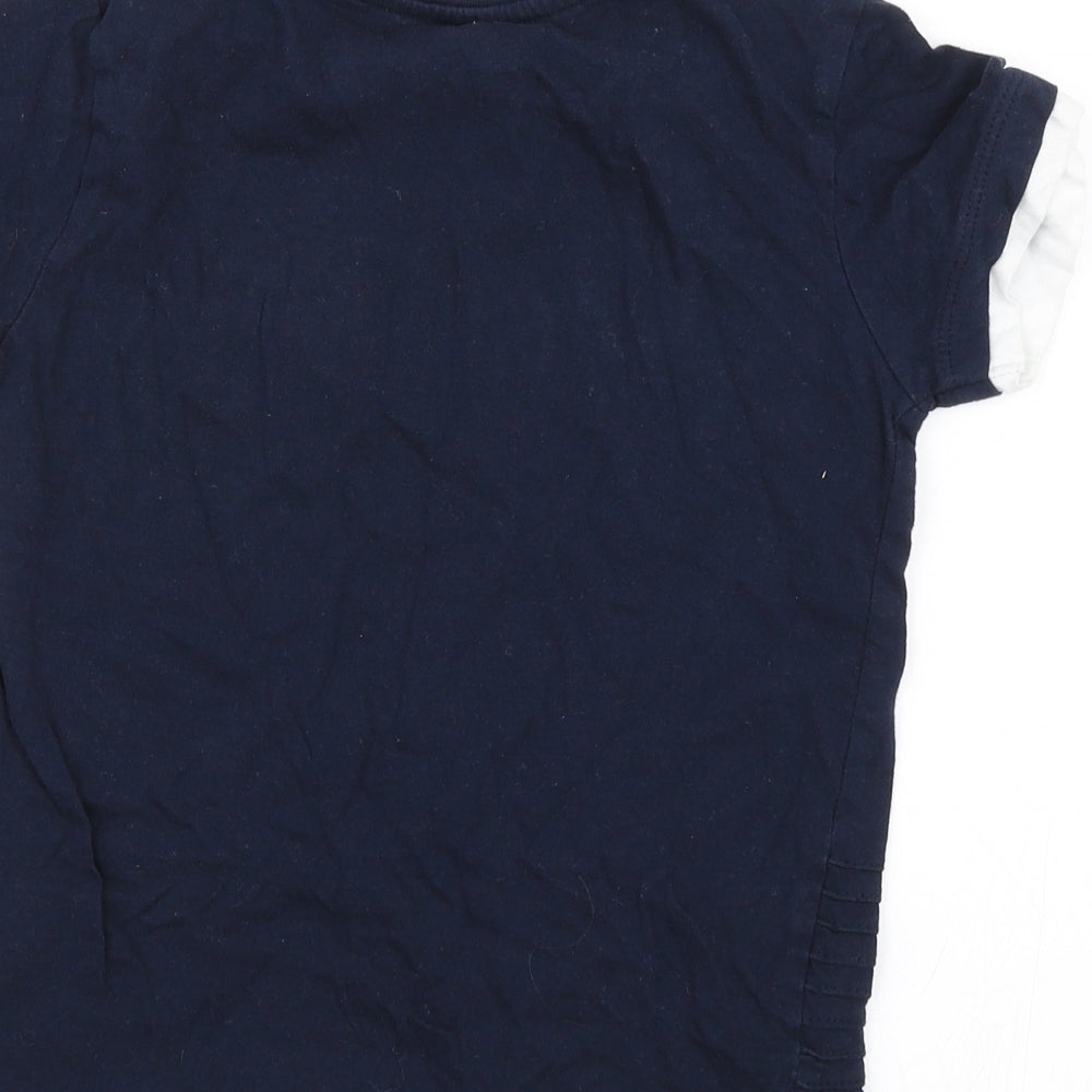 Primark Boys Blue   Basic T-Shirt Size 5-6 Years  - Legend