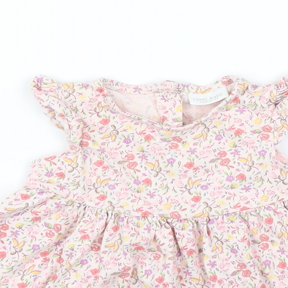 NEXT Baby Pink Floral  Shift  Size 0-3 Months