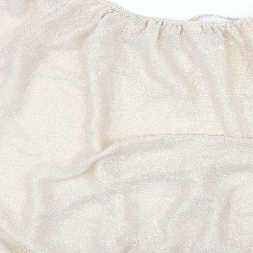 New Look Womens Gold   Basic Blouse Size 14